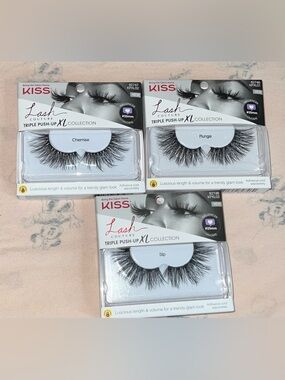 KISS Lash Couture Triple Push-Up XL False Eyelashes - Black (3 Styles)